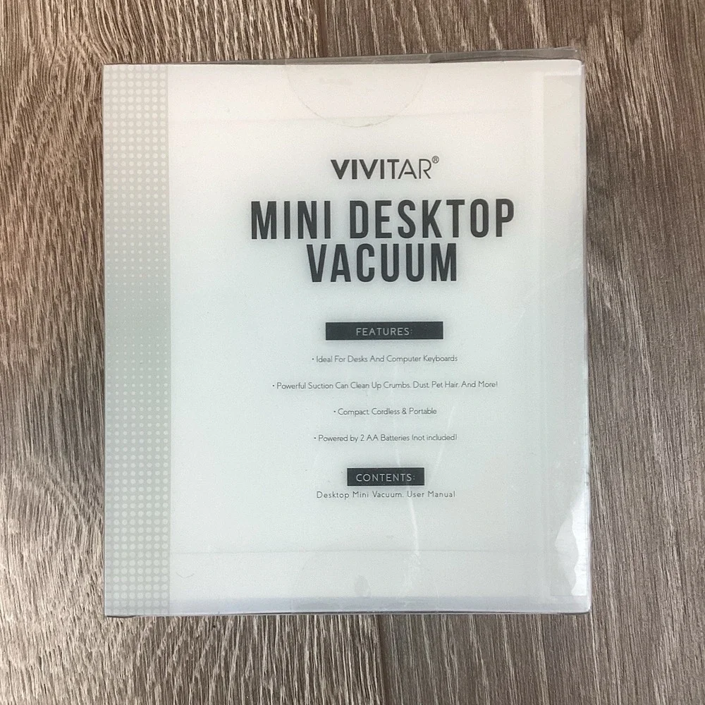 Vivitar Mini‎ Desktop, Keyboard Vacuum, Great for Crumbs,Dust, Pet Hair & More!